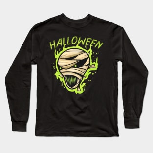 Scary Evil Horror Halloween Mummy Costume Halloween Long Sleeve T-Shirt